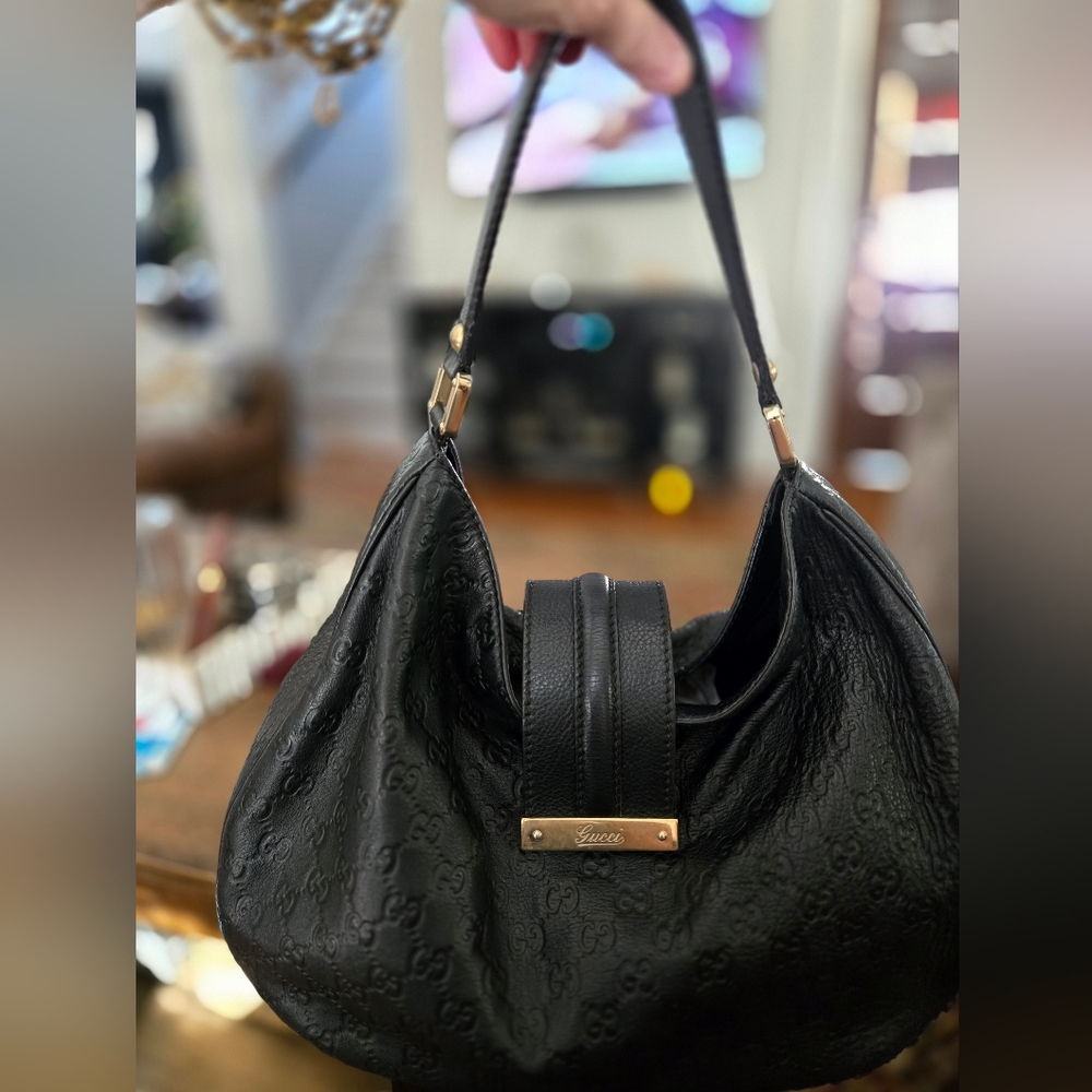 Gucci Guccissima Hobo Shoulder Bag
